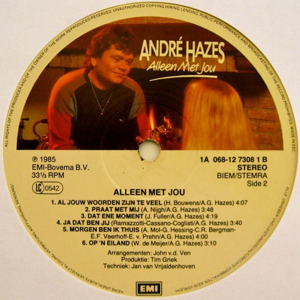 André Hazes : Alleen Met Jou (LP, Album)