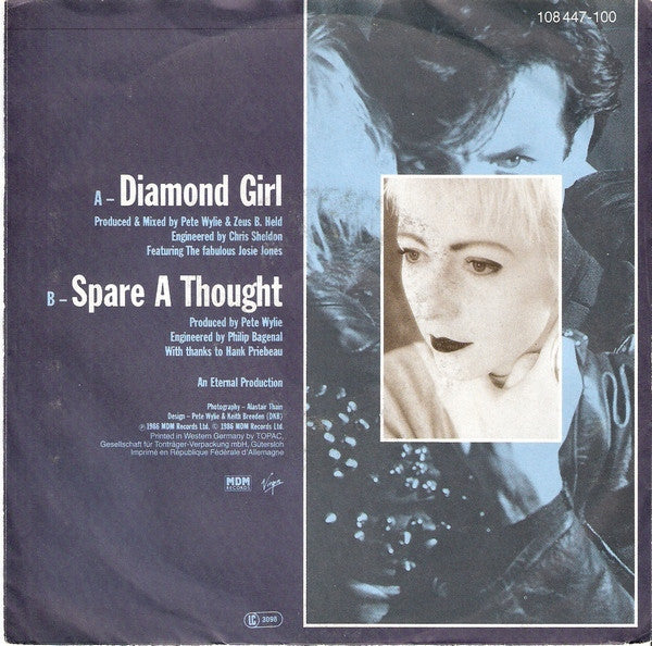 Pete Wylie Featuring The Fabulous Josie Jones : Diamond Girl (7", Single)