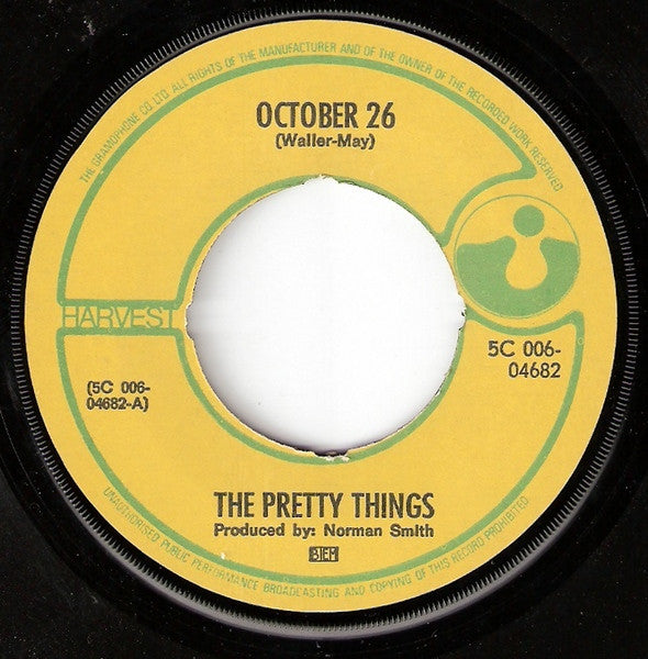 The Pretty Things : October 26 (7", Single)