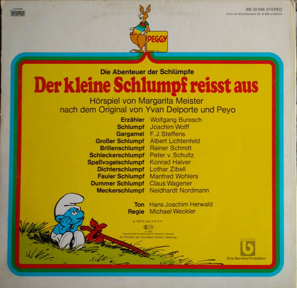 Margarita Meister, Yvan Delporte Und Peyo : Der Kleine Schlumpf Reisst Aus (LP)
