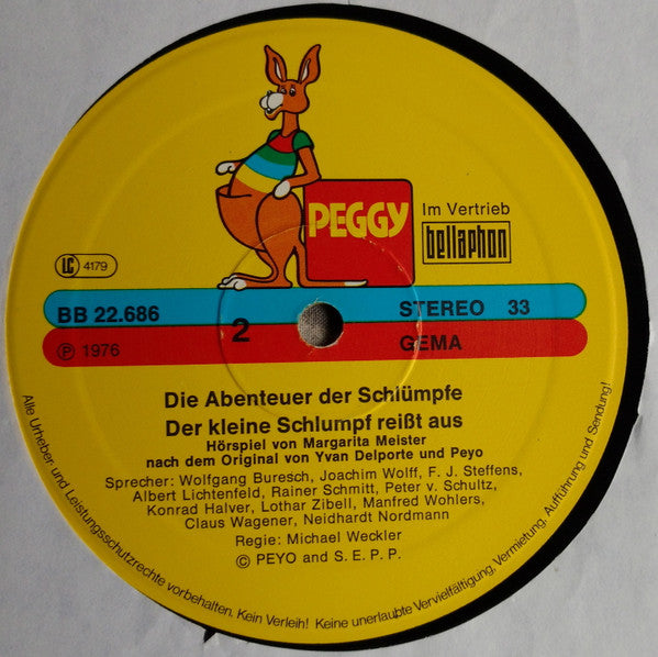 Margarita Meister, Yvan Delporte Und Peyo : Der Kleine Schlumpf Reisst Aus (LP)