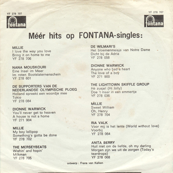 Wayne Fontana & The Mindbenders : Um, Um, Um, Um, Um, Um (7", Single, Mono)