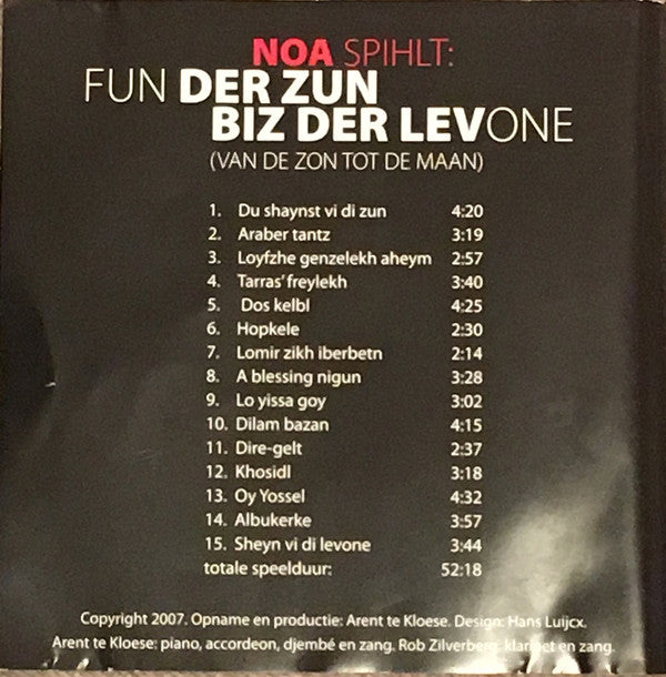 Noa (41) : Fun Der Zun Biz Der Levone (Van De Zon Tot De Maan) (CD)