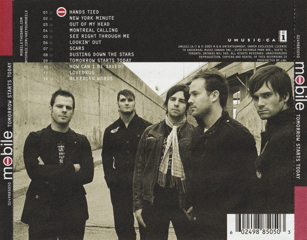 Mobile (3) : Tomorrow Starts Today (CD, Album)