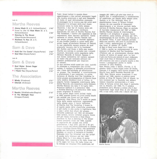 Martha Reeves / Sam & Dave / The Association (2) : Martha Reeves / Sam & Dave / The Association (LP, Comp)