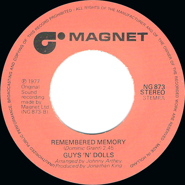 Guys 'n Dolls : Mamacita (7", Single)