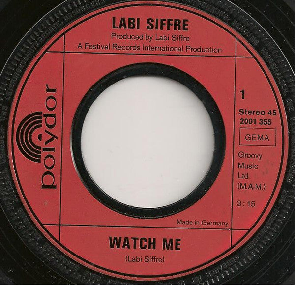 Labi Siffre : Watch Me (7", Single)
