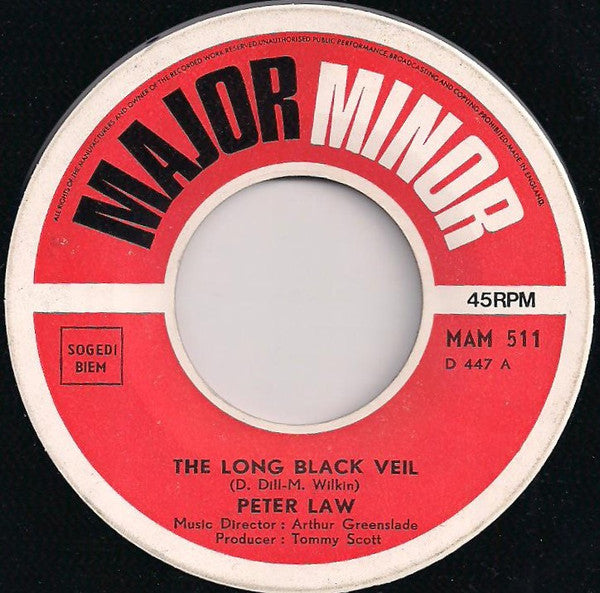 Peter Law : The Long Black Veil (7", Single)