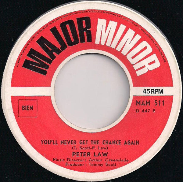 Peter Law : The Long Black Veil (7", Single)