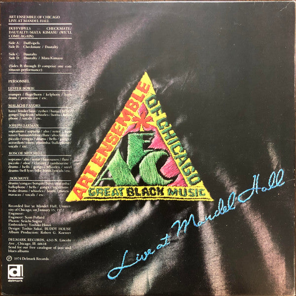 Art Ensemble Of Chicago* : Live At Mandel Hall (2xLP, Album)