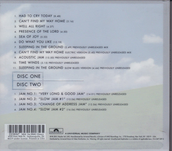 Blind Faith (2) : Blind Faith (2xCD, Album, Club, Dlx, RE, RM)