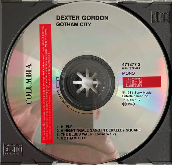 Dexter Gordon : Gotham City (CD, Album)
