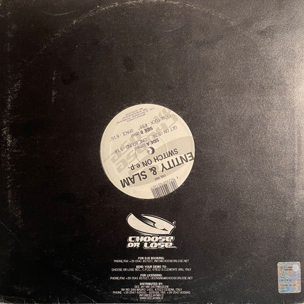 Entity & Slam : Switch On E.P. (12", EP, RP)