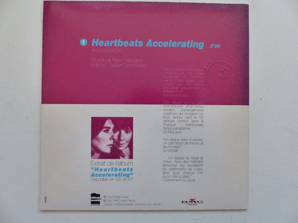 Kate & Anna McGarrigle : Heartbeats Accelerating (7", S/Sided, Promo)