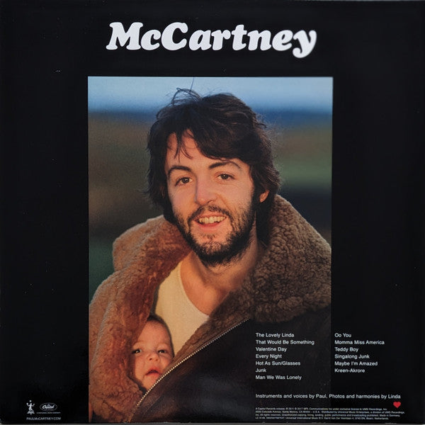 Paul McCartney : McCartney (LP, Album, RE, RM, 180)