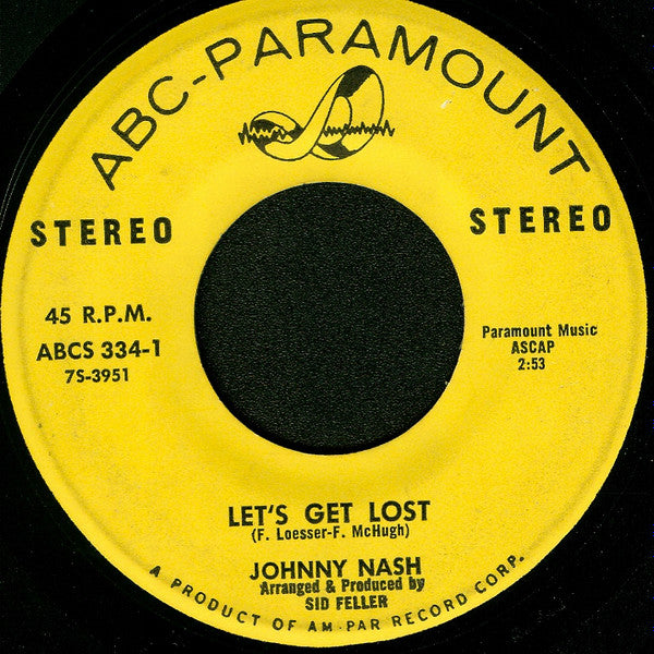 Johnny Nash : Together / Let's Get Lost (7", Single)