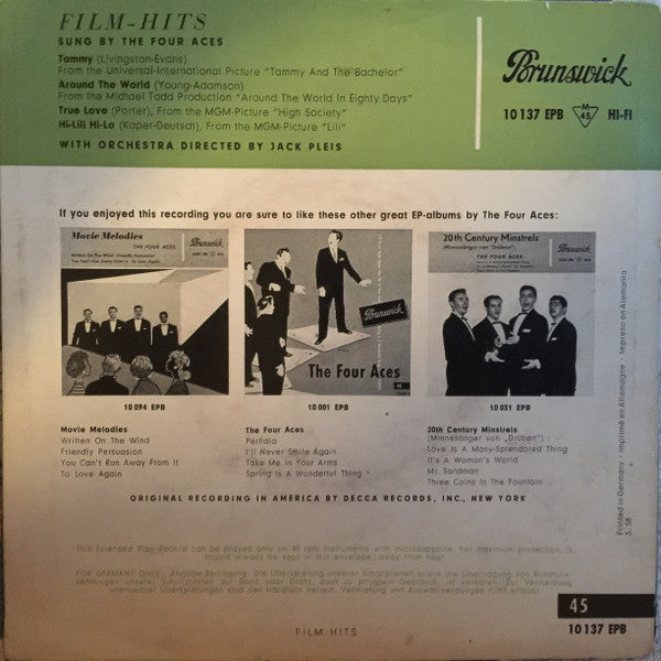 The Four Aces : Film-Hits (7", EP)