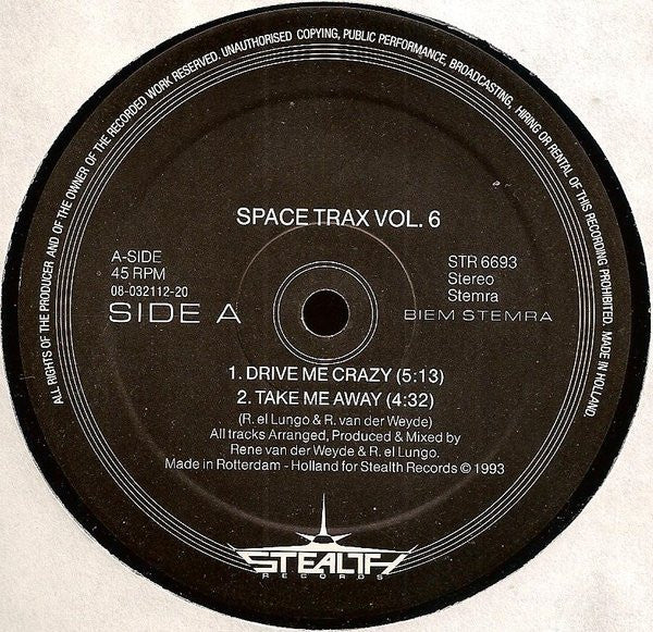 Space Trax : Volume 6 (12")