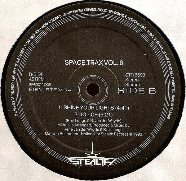 Space Trax : Volume 6 (12")