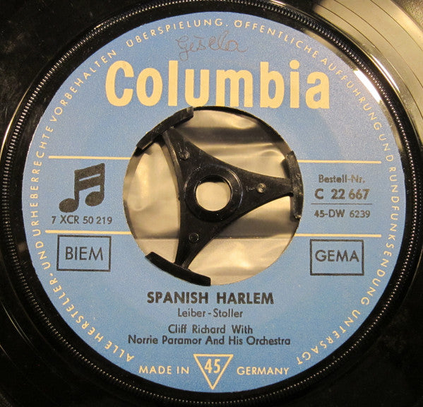 Cliff Richard : Maria No Mas / Spanish Harlem (7", Single)