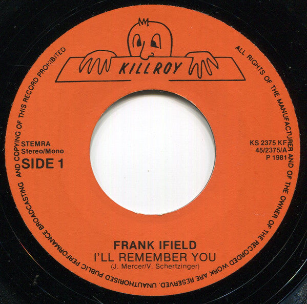 Frank Ifield : I'll Remember You / Joanne (7", Single)