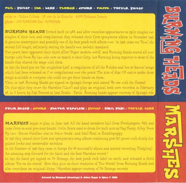 Burning Heads / Marshes* : Erase Yer Head # 8 (7", Single)