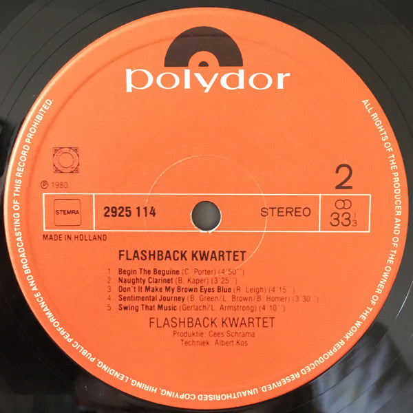 Flashback Quartet : Flashback Kwartet (LP, Album)