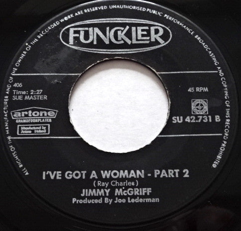 Jimmy McGriff : I've Got A Woman (7", Single)