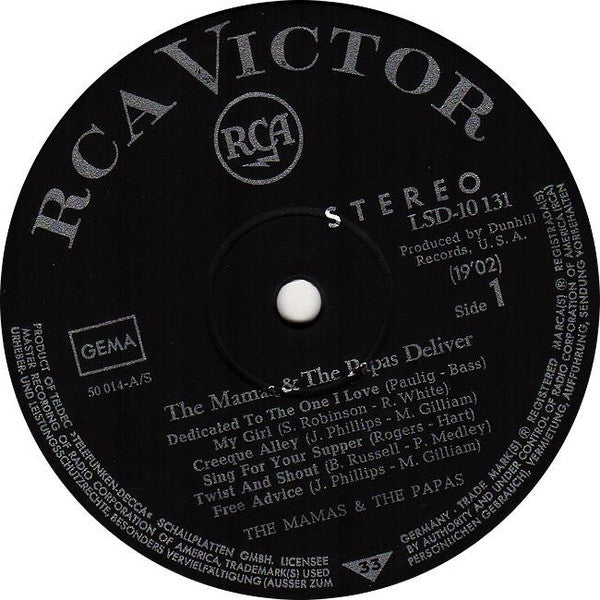 The Mamas & The Papas : Deliver (LP, Album)