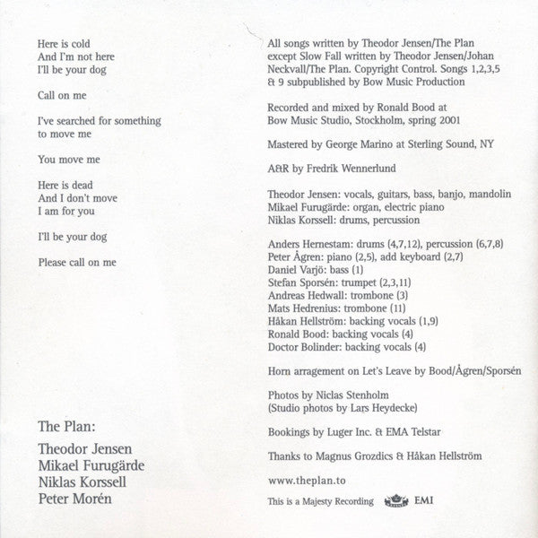 The Plan (2) : The Plan (CD, Album)