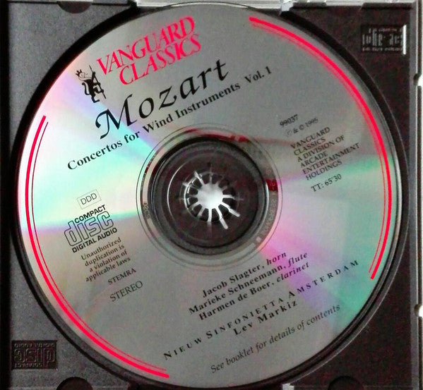 Marieke Schneemann, Jacob Slagter, Harmen de Boer, Nieuw Sinfonietta Amsterdam, Lev Markiz, Wolfgang Amadeus Mozart : Concertos For Wind Instruments Vol. 1 (CD, Album)