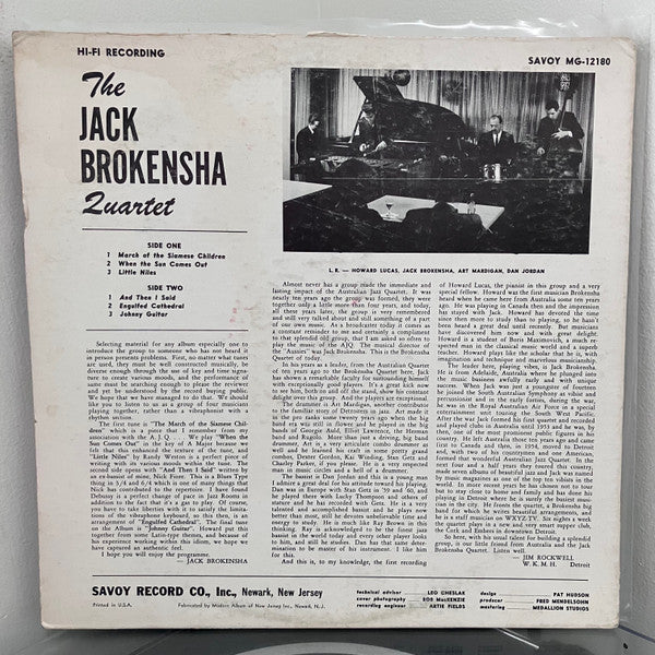 Jack Brokensha : And Then I Said (LP, Album)