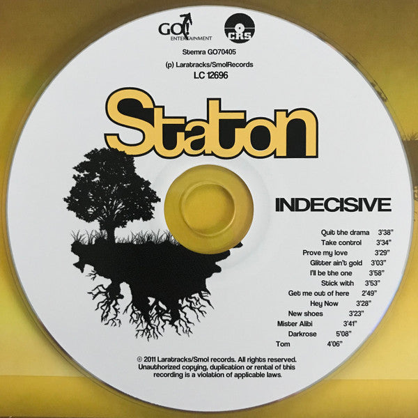 Staton (2) : Indecisive (CD, Album)