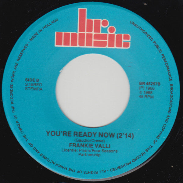 Frankie Valli : My Eyes Adored You / You're Ready Now (7", Single, RE)