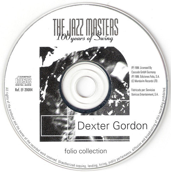 Dexter Gordon : The Jazz Masters - 100 Años De Swing (CD, Album, RE)