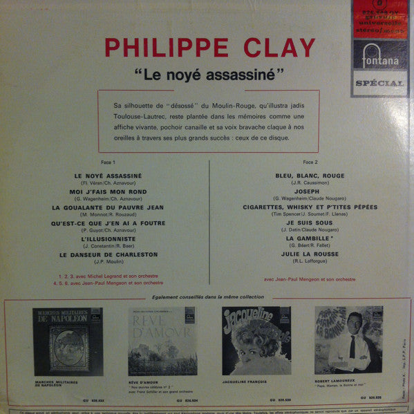 Philippe Clay : Le Noyé Assassiné (LP, Comp)