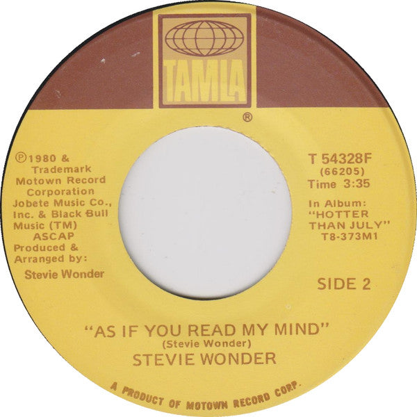 Stevie Wonder : Did I Hear You Say You Love Me (7", Single)