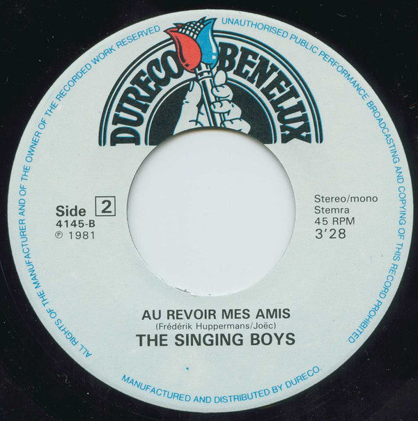 The Singing Boys : Ton Doux Visage (7", Single, RE)