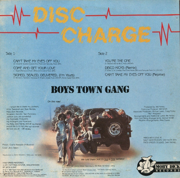 Boys Town Gang : Disc Charge (LP, Album, Hal)