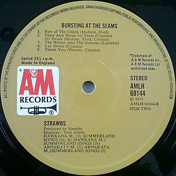 Strawbs : Bursting At The Seams (LP, Album)