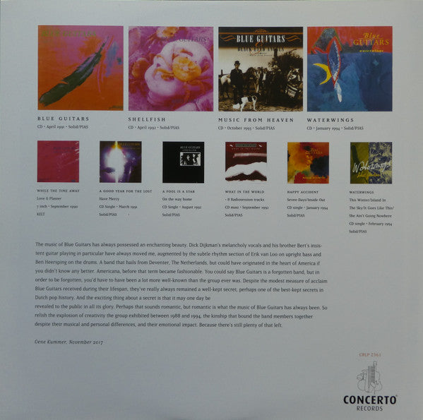 Blue Guitars : While Away The Time 1990-1994 (LP, Comp, Ltd, Num, RM, Blu + CD, Comp, Ltd, RM)