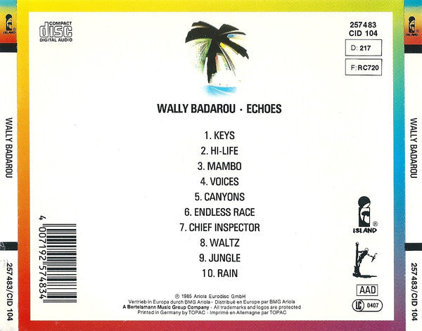 Wally Badarou : Echoes (CD, Album, RE)