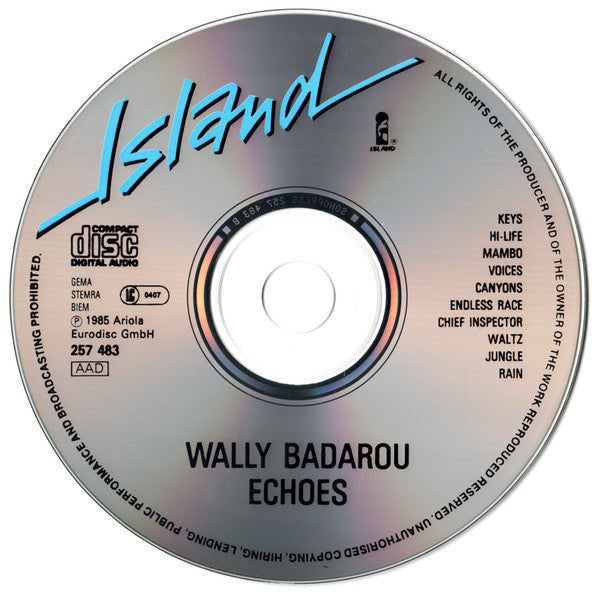 Wally Badarou : Echoes (CD, Album, RE)