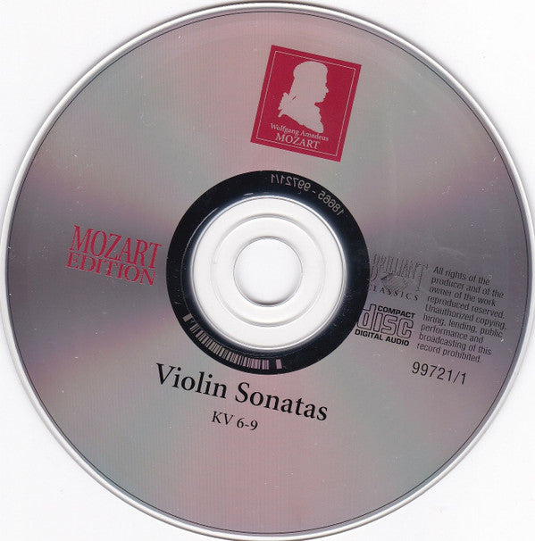 Wolfgang Amadeus Mozart, Pieter-Jan Belder, Rémy Baudet : Violin Sonatas KV 6-9 (CD)