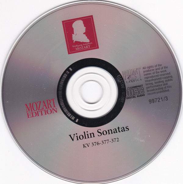 Wolfgang Amadeus Mozart : Violin Sonatas KV 376-377-372 (CD)