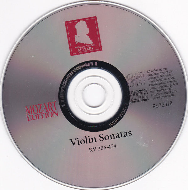 Wolfgang Amadeus Mozart : Violin Sonatas KV 306-454 (CD)
