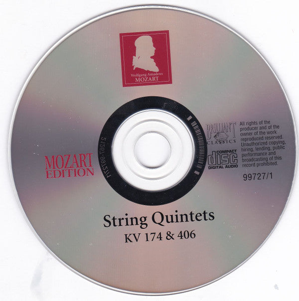 Wolfgang Amadeus Mozart : String Quintets KV 174 & 406 (CD, Album)
