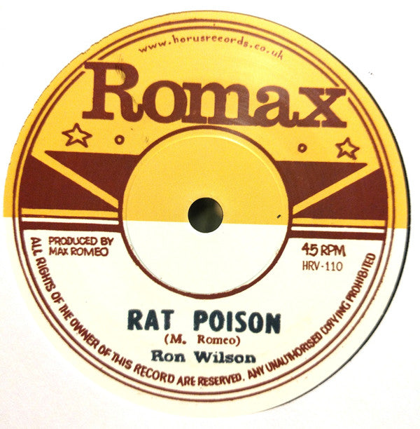 Max Romeo / Ronald Wilson (4) : The ? Question / Rat Poison (7")