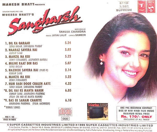 Jatin Lalit : Sangharsh (CD, Comp)