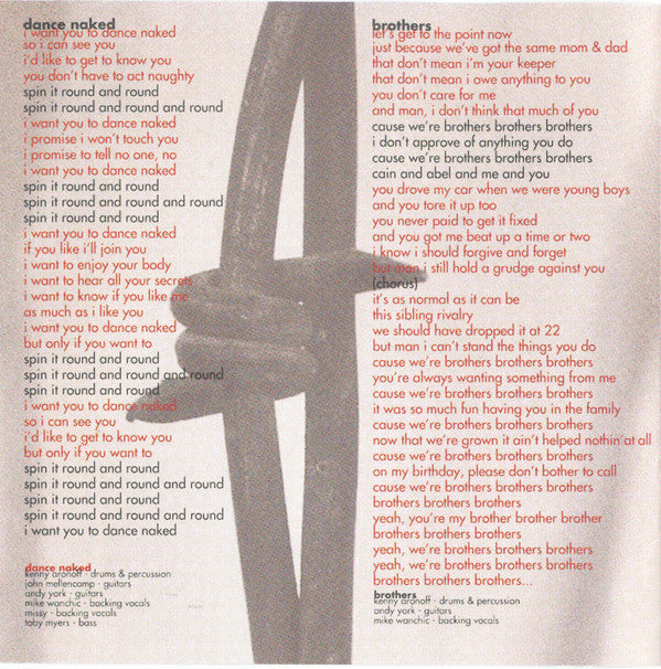 John Cougar Mellencamp : Dance Naked (CD, Album, Club)